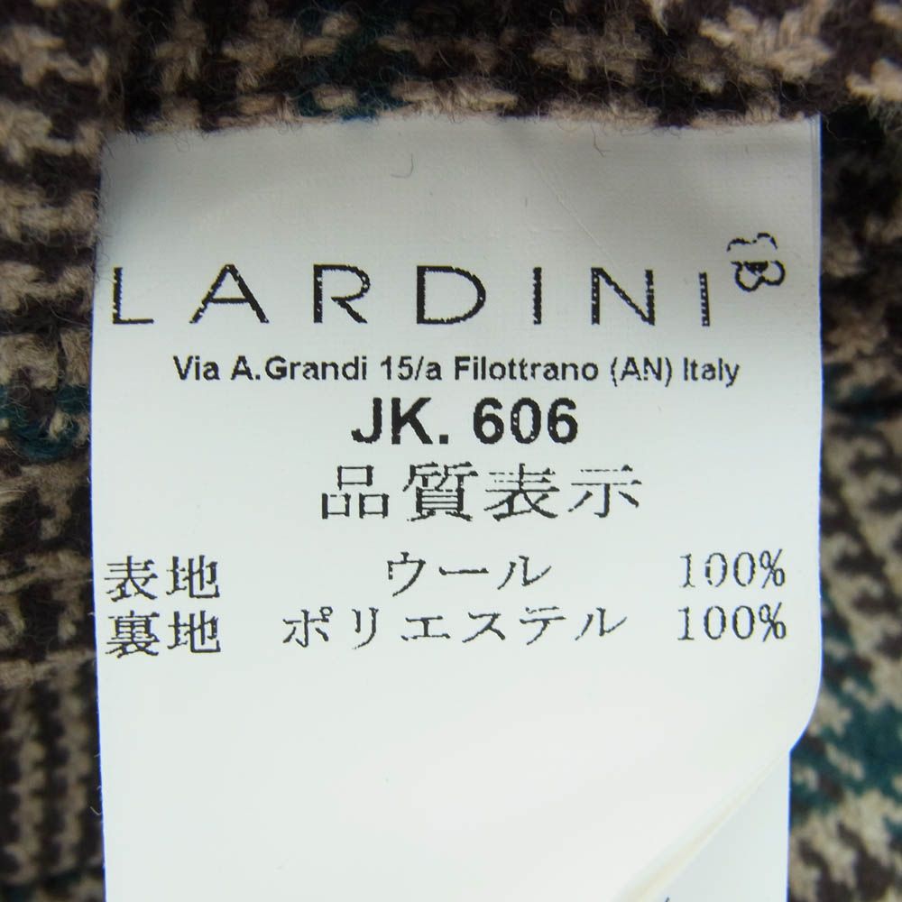 LARDINI ラルディーニ イタリア製 ブートニエール付き チェック