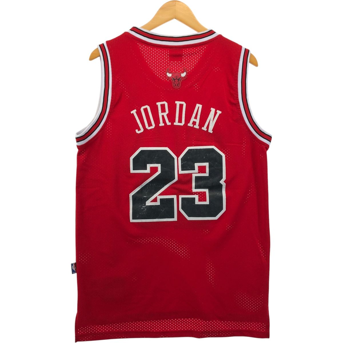 古着 00年代 ナイキ NIKE TEAM NBA CHICAGO BULLS シカゴ ブルズ メッシュタンクトップ ゲームシャツ メンズS相当|eaa579101