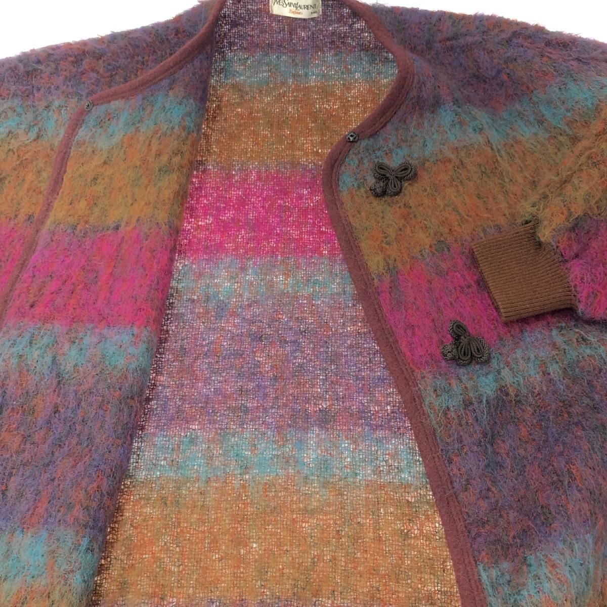 【美品】YVES SAINT LAURENT ローゲージマフラー ピラーティ期 美品】YVES SAINT LAURENT ローゲージマフラー ピラーティ期