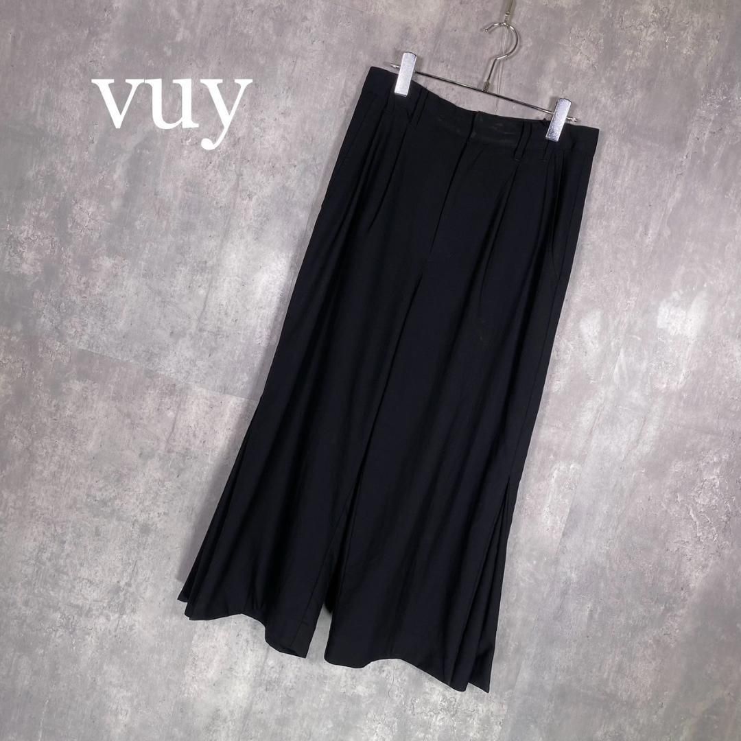 vuy ヴウ 1 ボックス スリット ワイドパンツ
