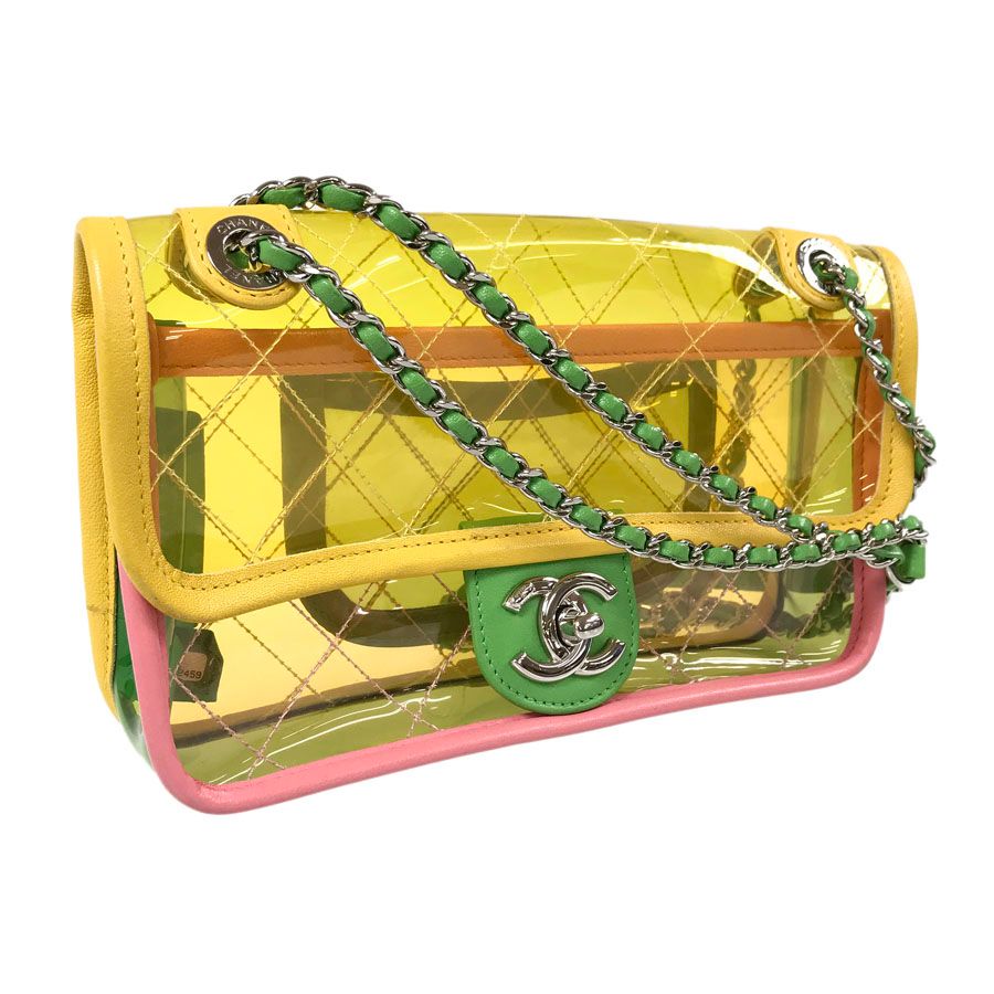 シャネル CHANEL Wチェーン ショルダー マトラッセ シルバー金具