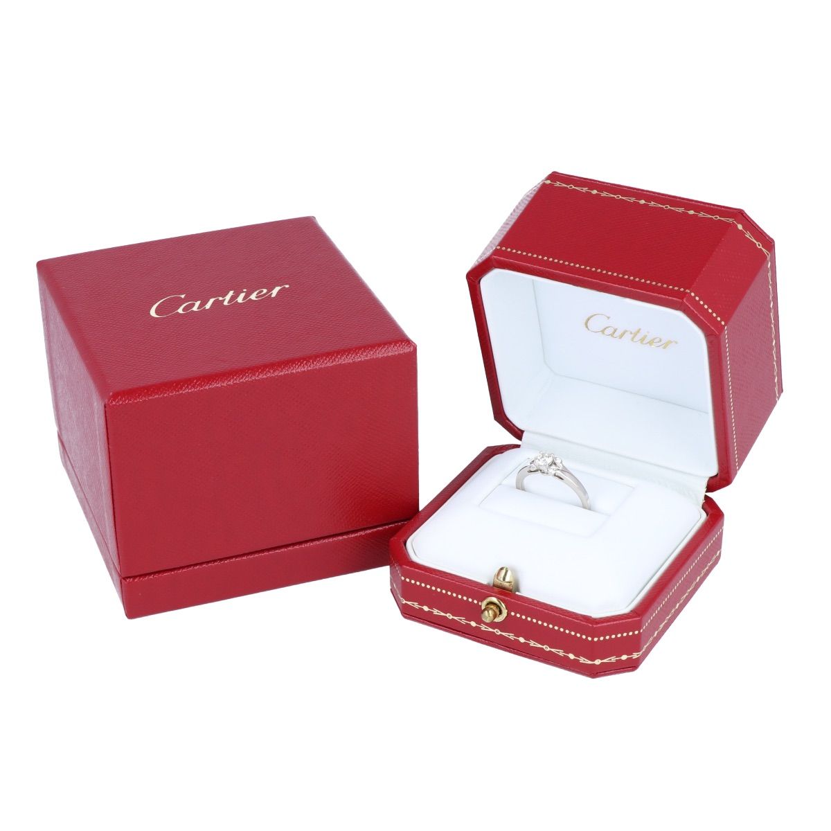 ヒロ様✾ Cartier バレリーナ　Pt950 ダイヤ付きリング 箱付き ヒロ様✾ Cartier バレリーナ Pt950 ダイヤ付きリング 箱付き