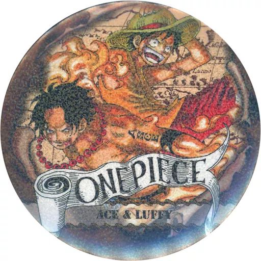 激レア　ルフィ　ウェディング　缶バッジ 中古】バッジ・ピンズ ポートガス・D・エース＆モンキー・D