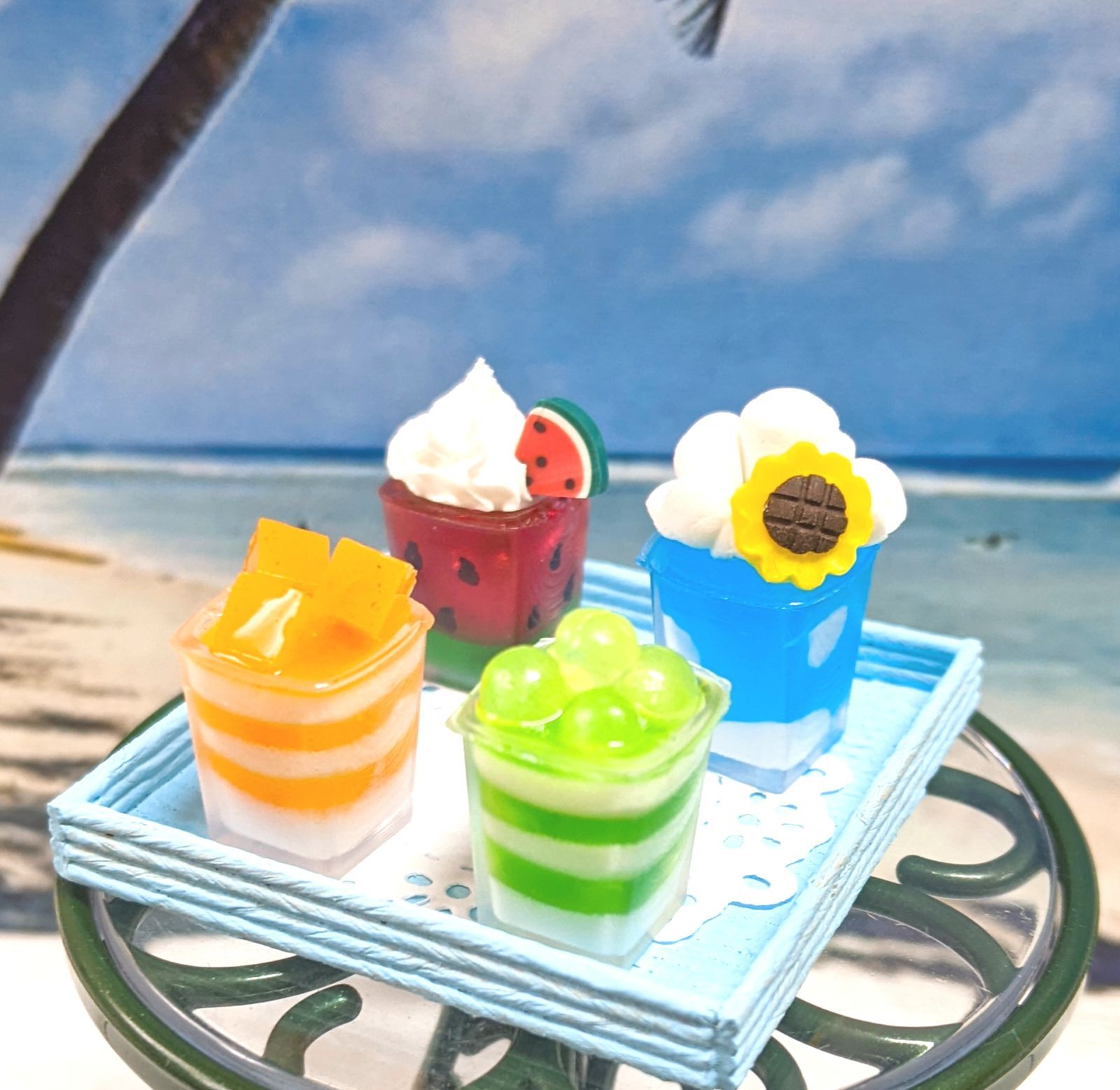 ミニチュア 夏ゼリースイーツ4個セット - メルカリ