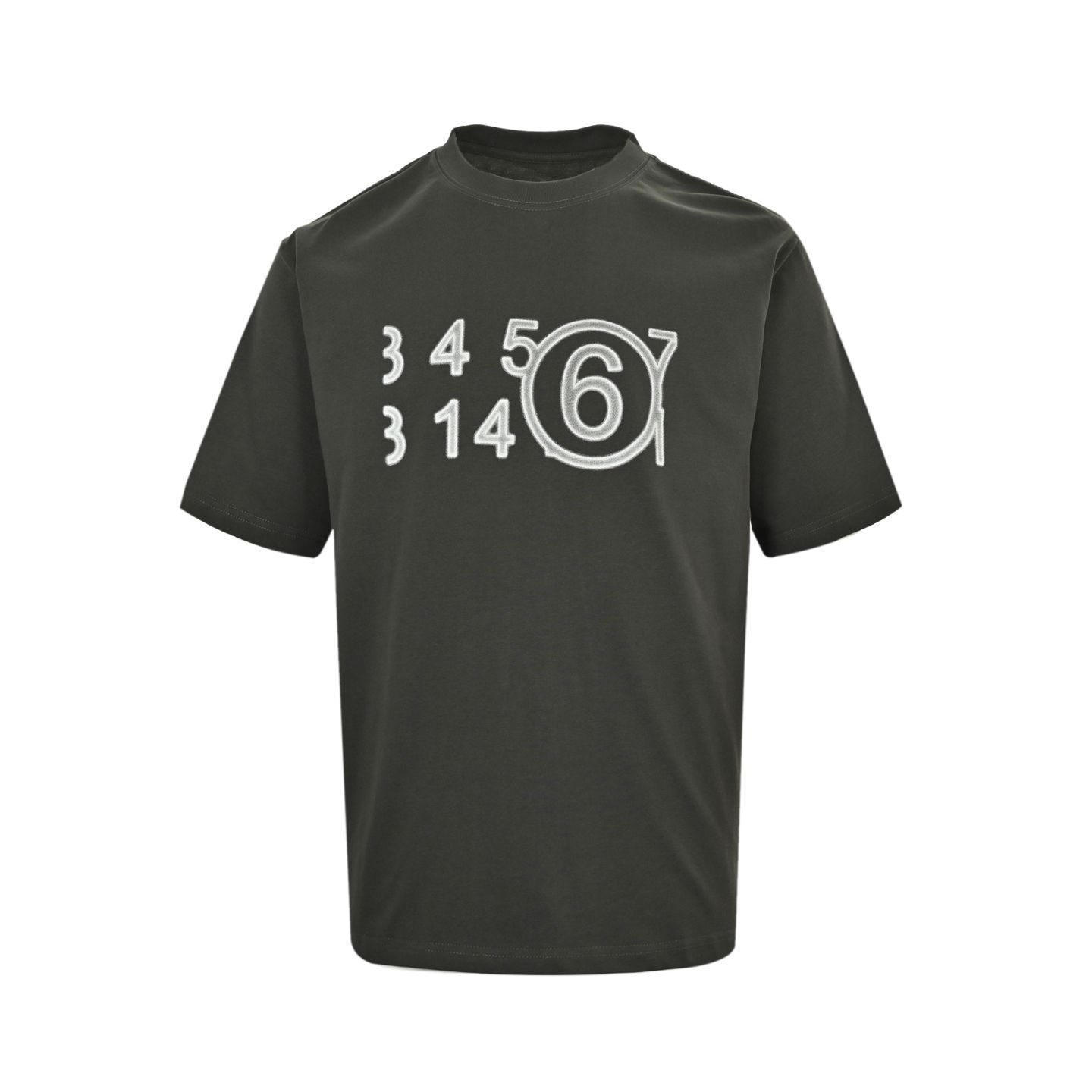 【Maison Margiela】25SSエンブロイド ナンバリング Tシャツ Maison Margiela 25ss カレンダー/ナンバリングロゴTシャツ