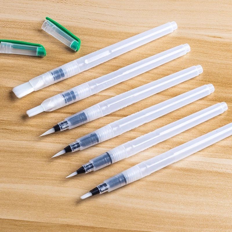 卸直営 水彩ペン 6本セット 水筆ペン 水彩画 描画 筆 趣味