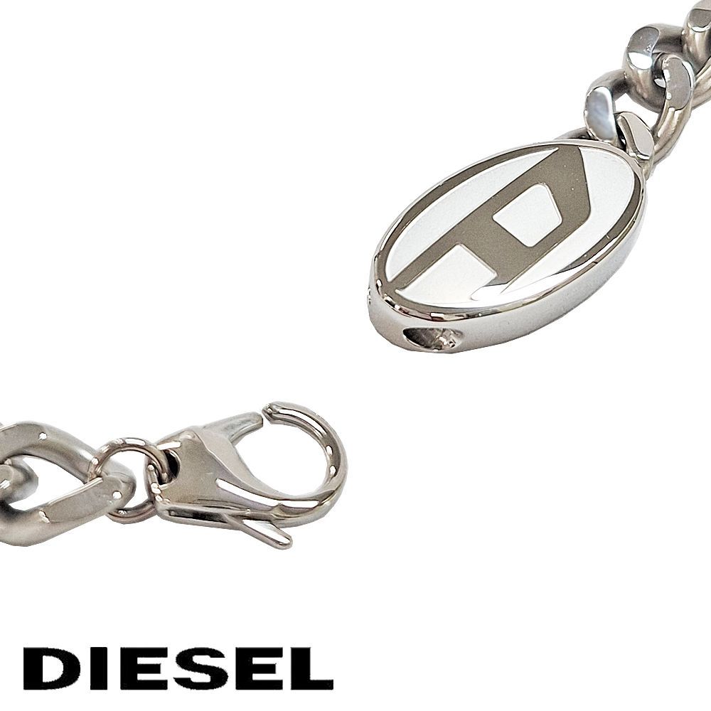 未使用品✨ 人気✨ DIESEL ディーゼル ネックレス オーバルD セール】DIESEL ネックレス DX1435040 オーバルD(506732112
