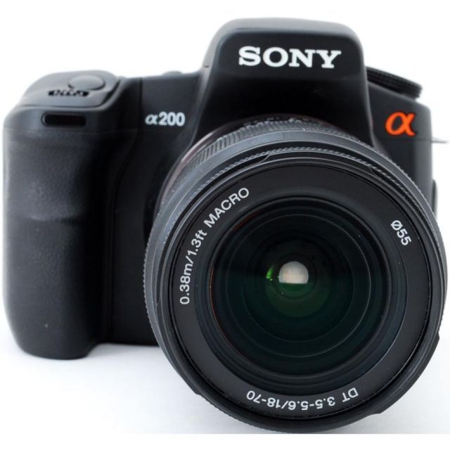 ソニー デジタル一眼 SONY α200 レンズキット DSLR-A200K 中古 メモリーカード付き 届いてすぐに使える - メルカリ