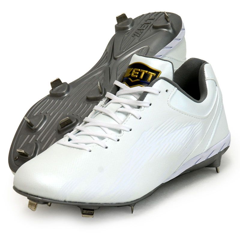 ゼット ZETT  埋込みスパイク ネオステイタスWH  野球 金具スパイク 金具埋め込み  25AW(BSR2218WH-1111)、25.5cm
