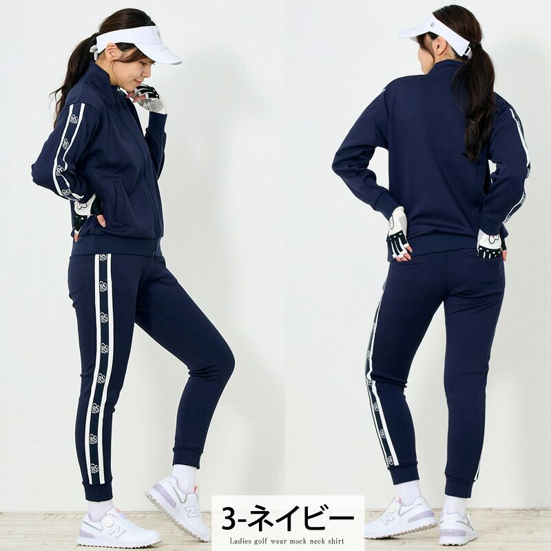 ゴルフウェア レディース 上下セットアップ gs GOLF ジップアップ