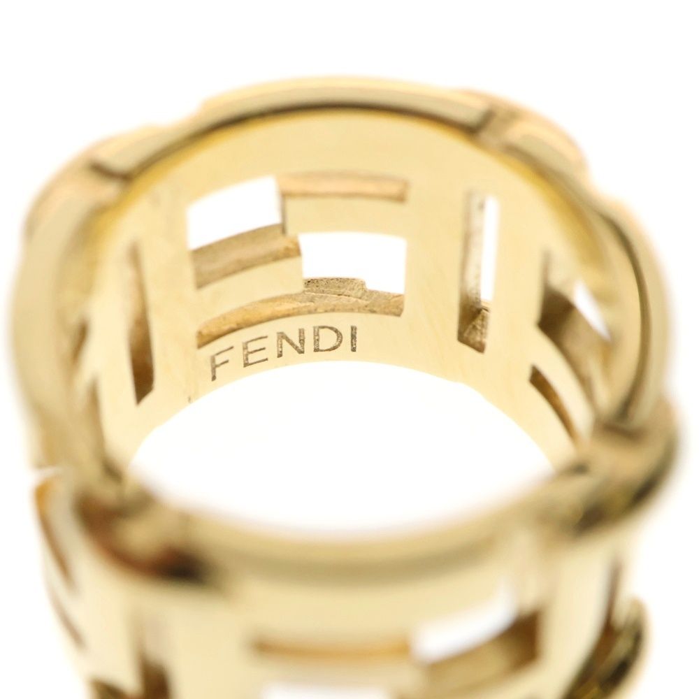 ✨極美品✨FENDI フェンディ フォーエバーFFロゴ リング　ゴールド FENDI (フェンディ) フォーエバー FFロゴ ゴールドリング