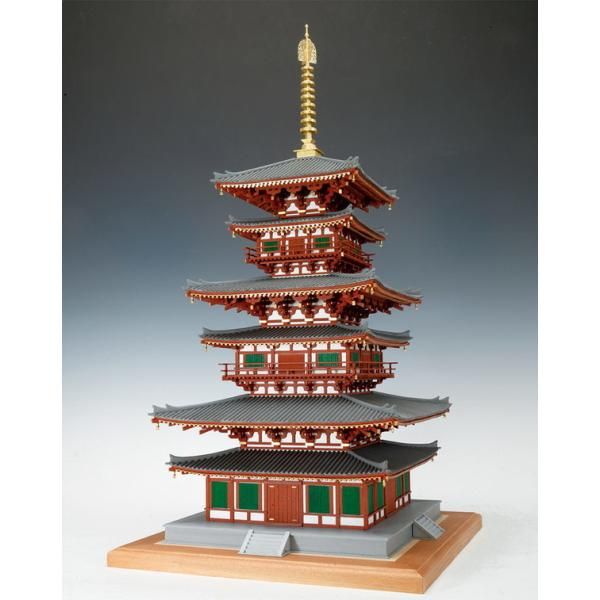 新品 ウッディジョー 木製建築模型 1/75 薬師寺 西塔 [佐川急便]