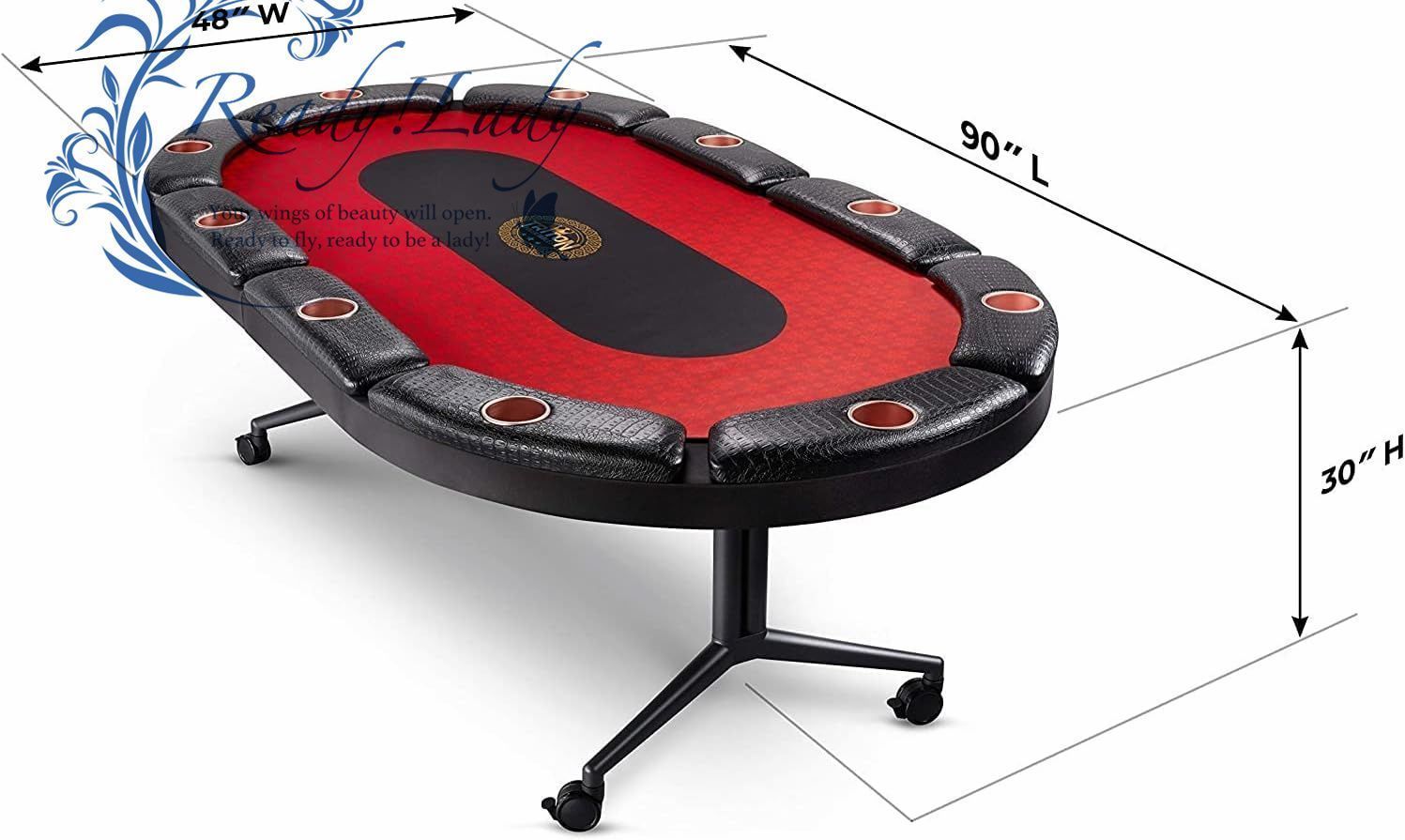Barrington プレミアムポーカーテーブル 10人用 折り畳み Barrington プレミアムポーカーテーブル 10人用 折り畳み 完璧に