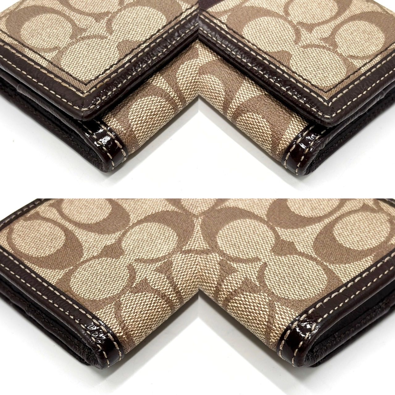 良品】 COACH コーチ 長財布 ロングウォレット 二つ折り財布 