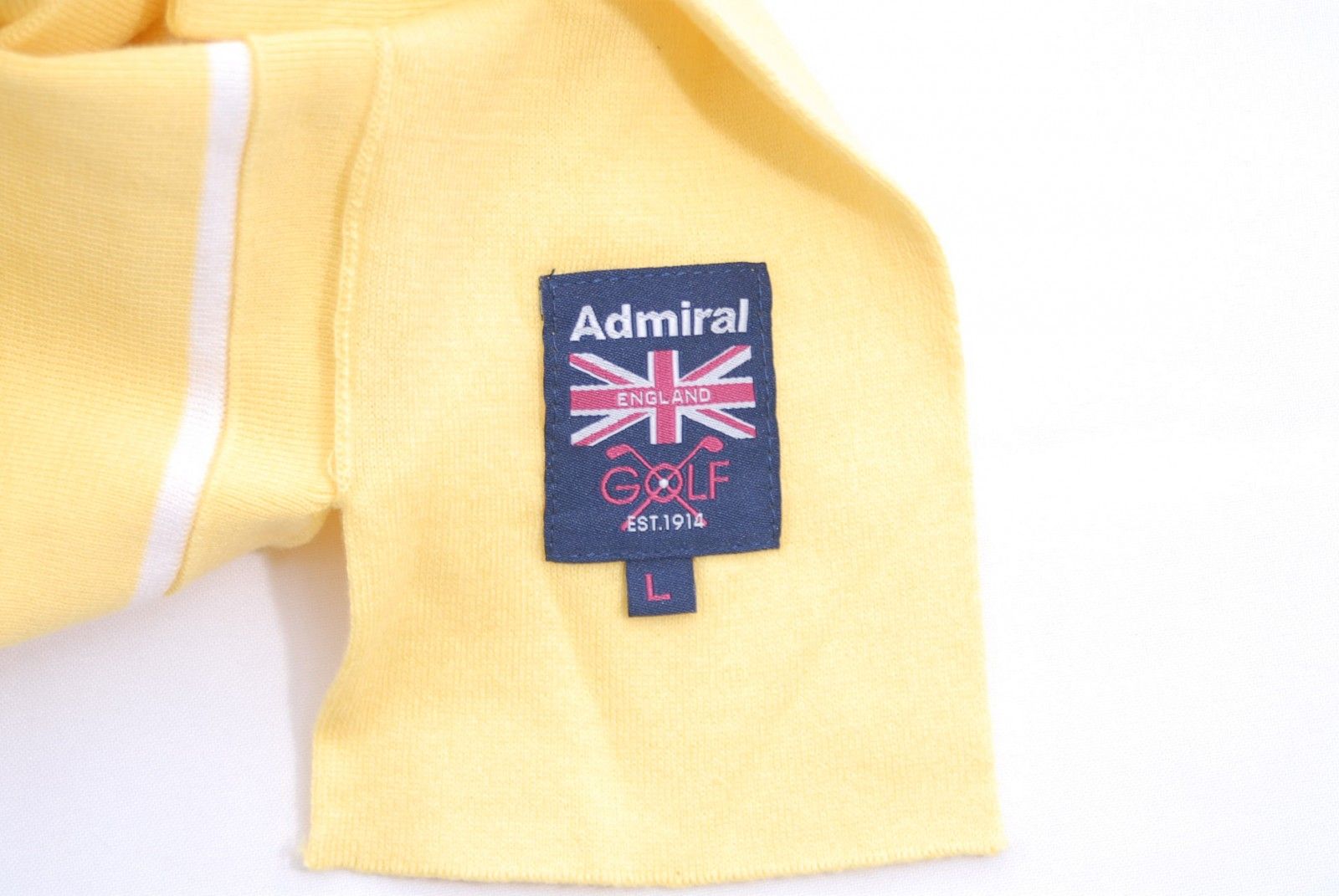 Admiral - coco 未使用品 アドミラルゴルフ Admiral Golf レディース スカート L 黄色×白 イエロー ニットプリーツ ストライプ 未使用品 レディース アドミラルゴルフ Admiral Golf スカート L