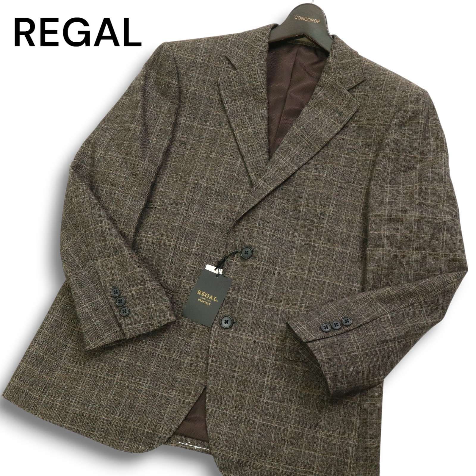 新品 未使用】 REGAL リーガル 秋冬 総柄☆ グレンチェック テーラード 
