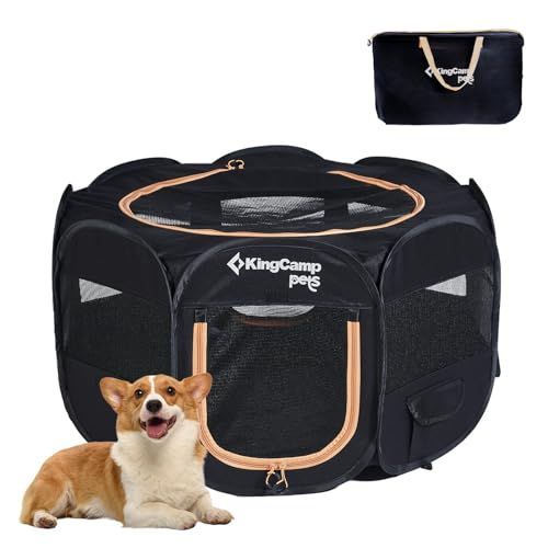 KingCamp ペットサークル ドッグハウス 小型犬 八角形 折りたたみ メッ