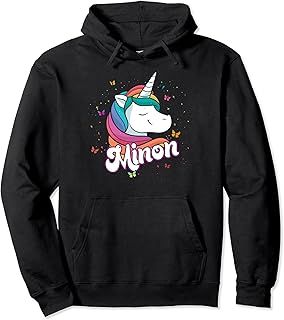 MINON - Cute Boy Name with beautiful Unicorn パーカー