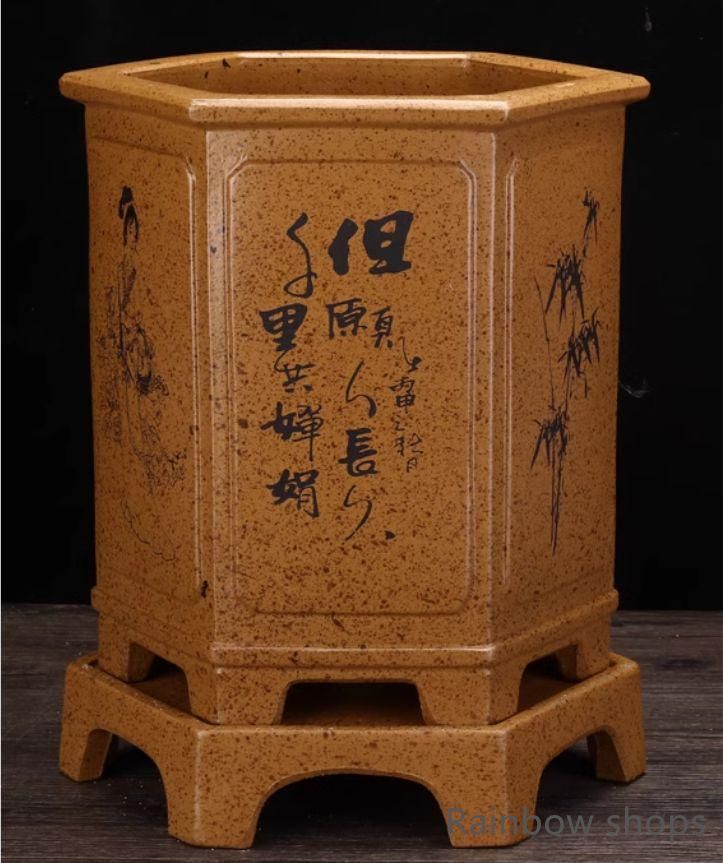 宜興 紫砂鉢 盆栽鉢 植木鉢 小品盆栽鉢 大品盆栽鉢 薪焼長方鉢 中国宜興 紫砂の鉢 盆栽鉢 植木鉢 小品盆栽鉢