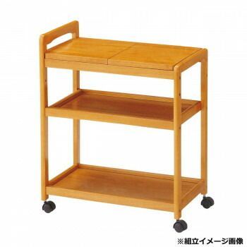 弘益 KOEKI UTILITY 木製キッチンワゴン ブラウン KWB590BR