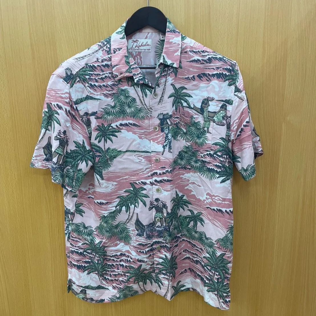 KAHALA カハラ アロハシャツ ハワイ メンズ M 美品 浅い