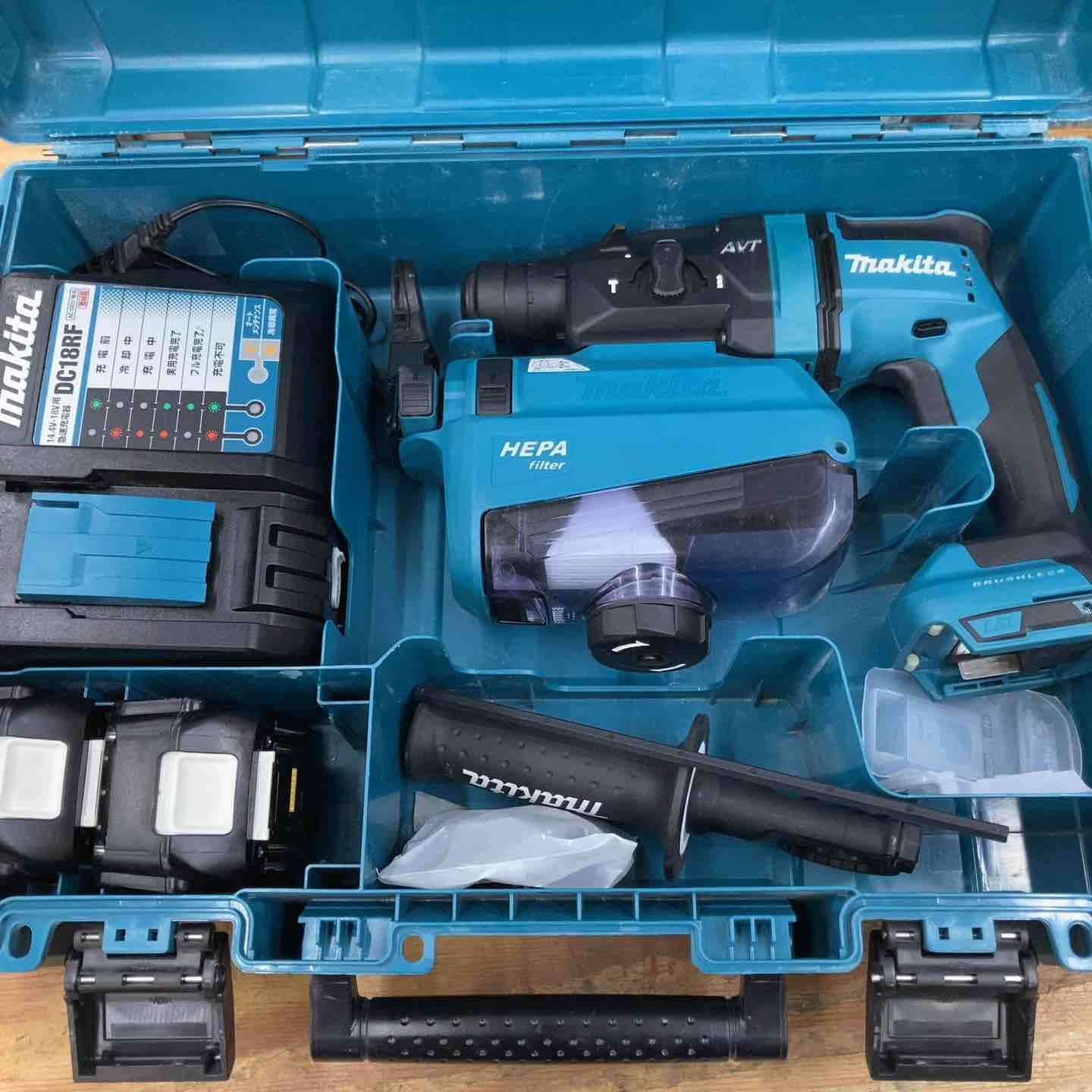 品 マキタ makita コードレスハンマドリル HR182DRGXV 集塵システム付き 18V フルセット 柏店