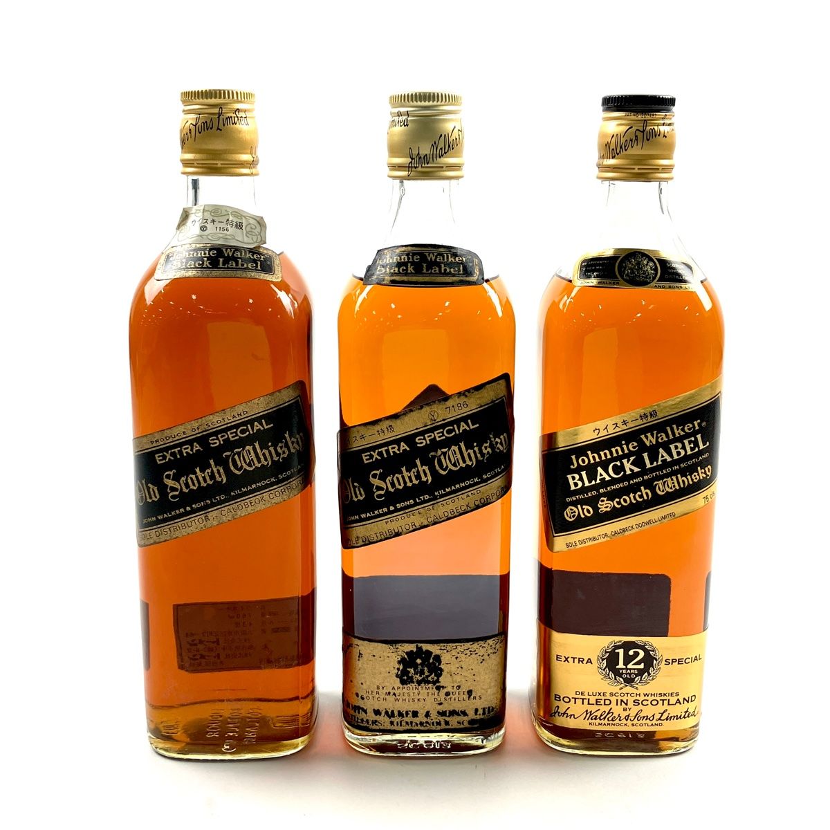 Johnnie Walker Black Label 12年 3本セット 3本 ジョニーウォーカー JOHNNIE WALKER ブラックラベル エクストラ
