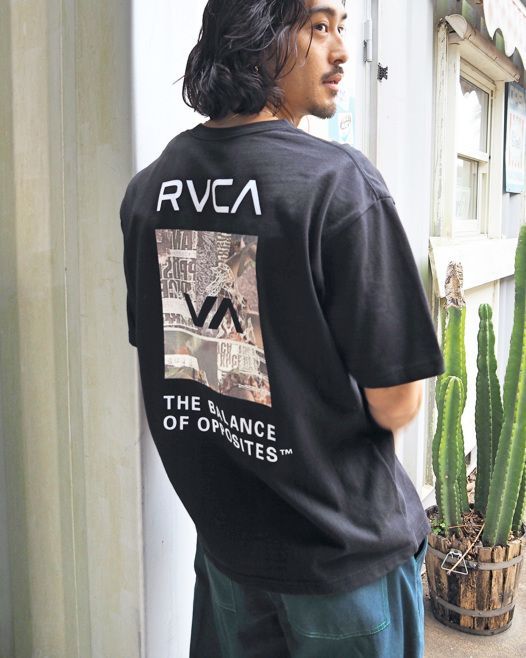 2024春夏 新品【RVCA/ルーカ/ルカ】THRASHED BOX RVCA TEE Ｔシャツ BLK メンズ BE041-224