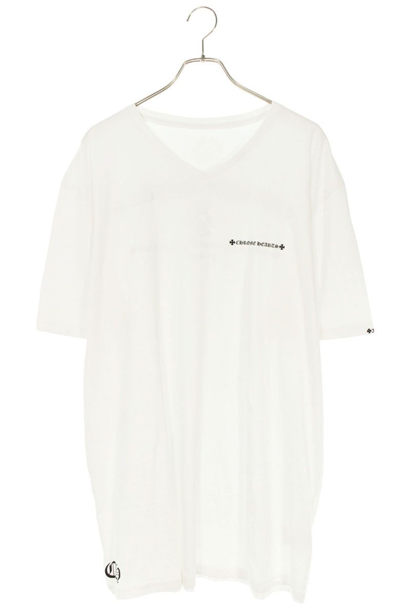 クロムハーツ CH T-SHRT/2 バックロゴプリントVネックTシャツ メンズ XXL