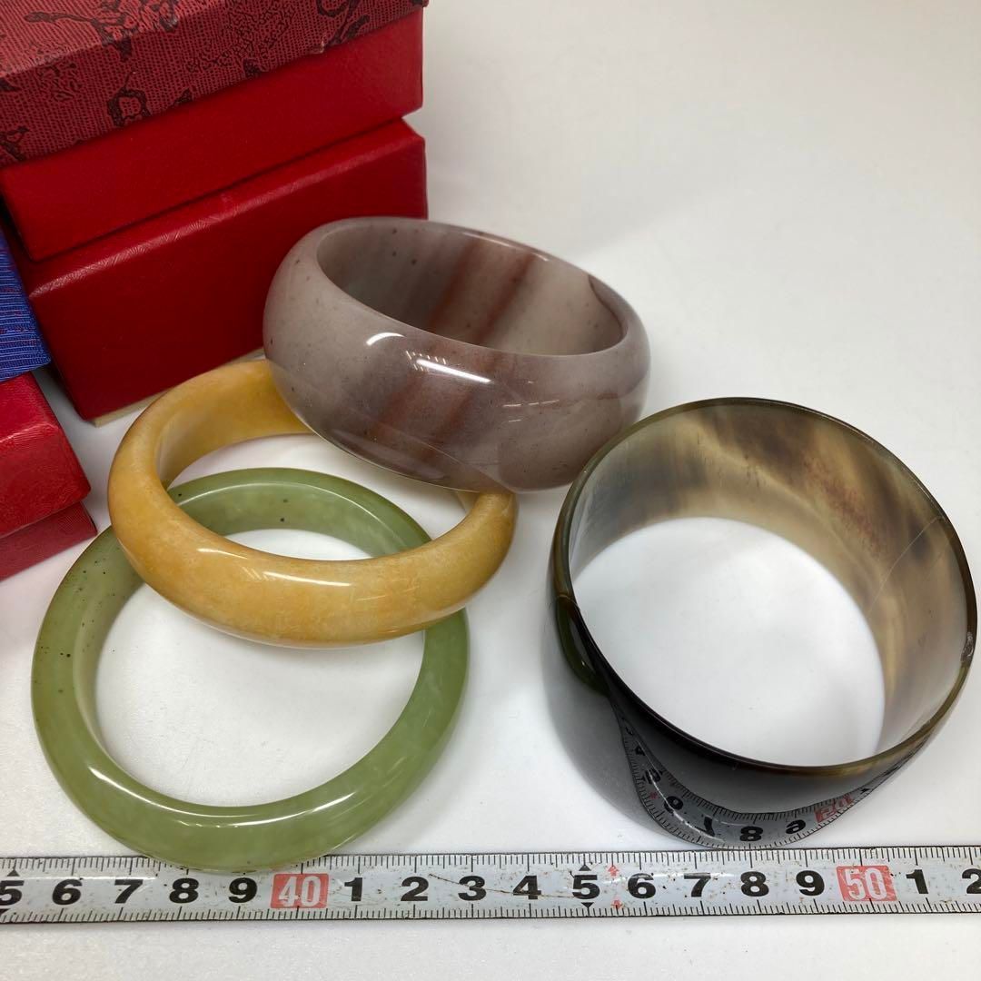 翡翠等バングルいろいろ 303g 東さ6-1227