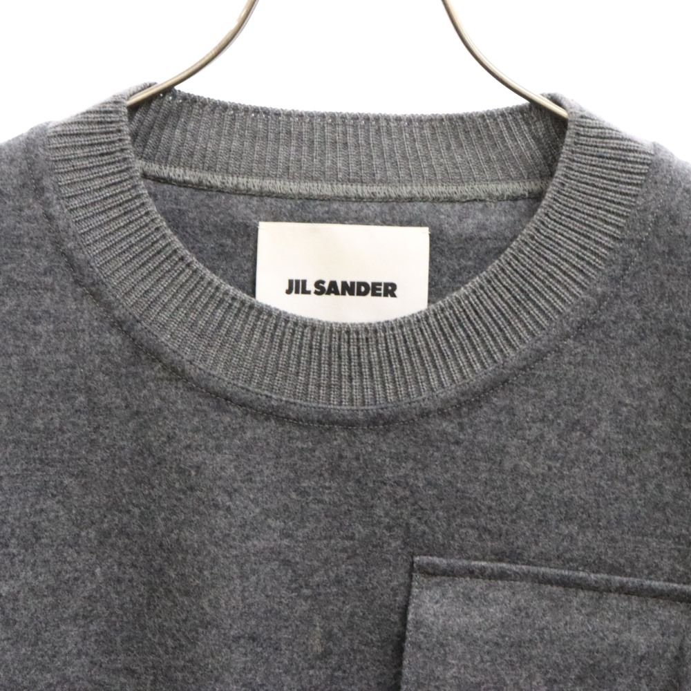 JIL SANDER (ジルサンダー) 21AW フラップポケットウールクルーネック  