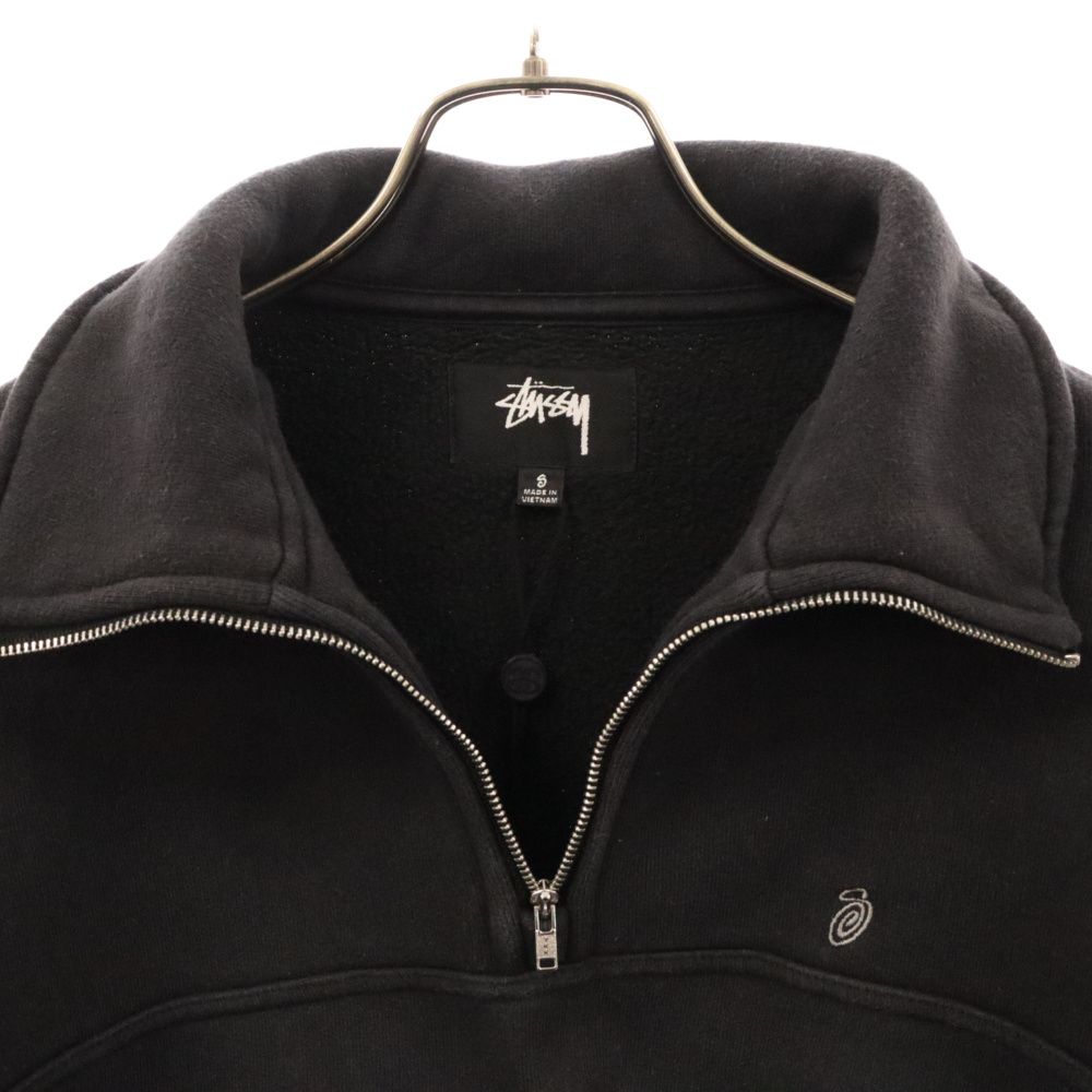 STUSSY (ステューシー) HALF ZIP MOCK NECK SWEATSHIRT ハーフ