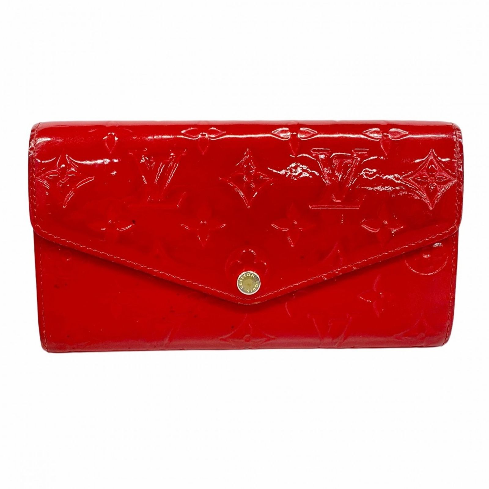 ルイ ヴィトン Louis Vuitton ルイ ヴィトン 長財布 ヴェルニ ポルトフォイユサラ M90208 スリーズレディース