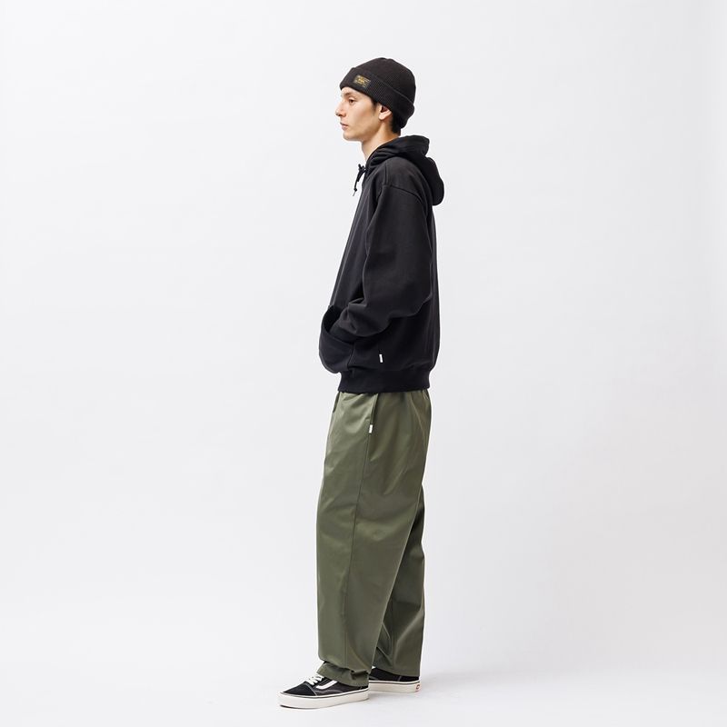 パンツ 25AW WTAPS 252CWDT-PTM03 size3/M WTAPS Men's 03 Logo Embroidered Nylon Track Pants in Black WTAPS