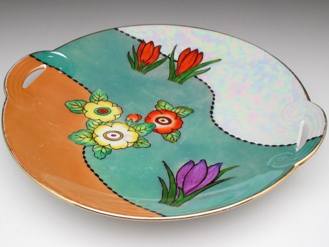 オールドノリタケ ブルー地花絵 ボウル 20cm オールドノリタケ ブルー