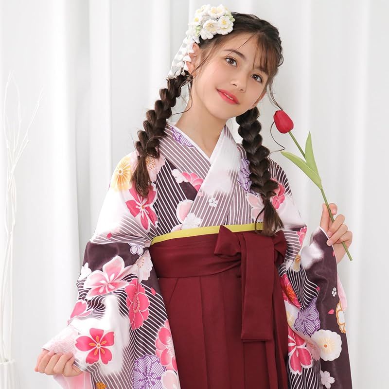 KYOETSU] [キョウエツ] 袴 セット 卒業式 小学生 女の子 卒業式