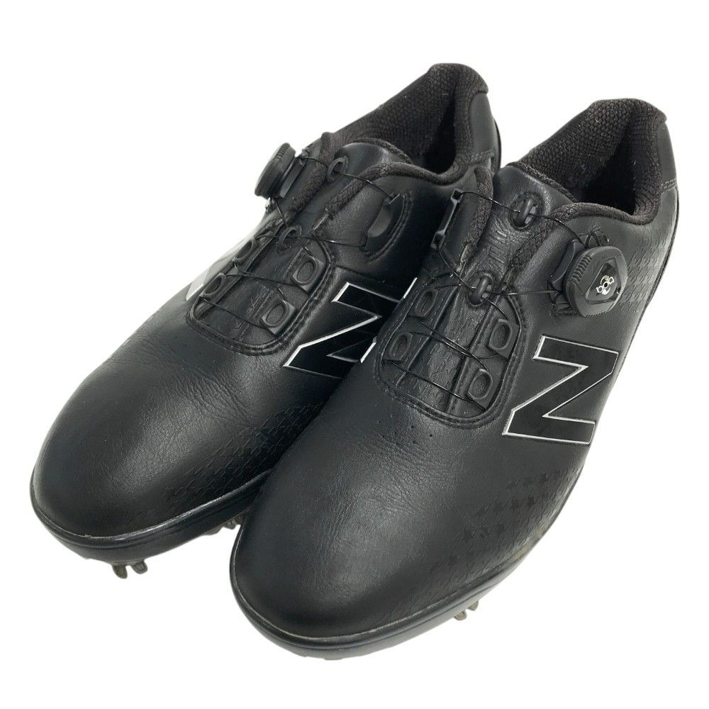 NEW BALANCE GOLF ニューバランス MG1000 ゴルフシューズ ボア BOA 千鳥格子柄 ブラック系 27 [240101368048] ゴルフウェア メンズ ストスト