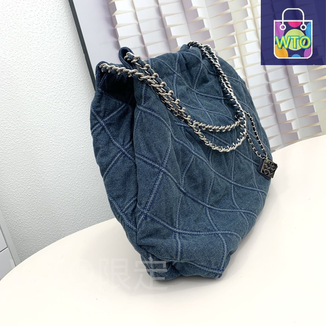今日特価】Tory Burch 2024 新モデル Fleming デニムブルー生地