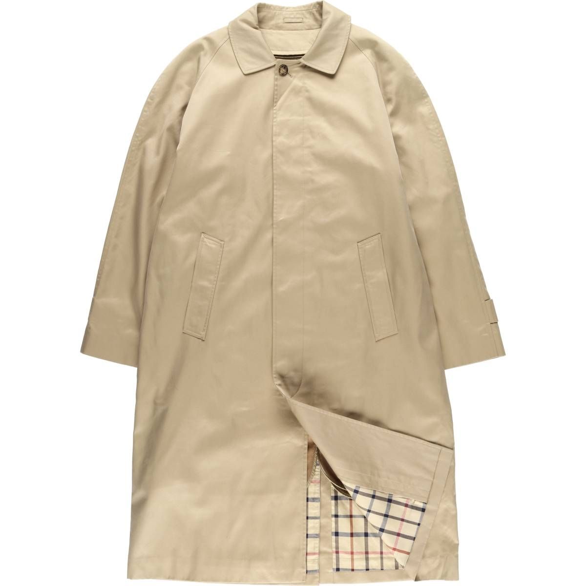 BrooksBrothersバルマカーンコートMステンカラーバルカラーベージュ 古着 ブルックスブラザーズ Brooks Brothers ステンカラーコート