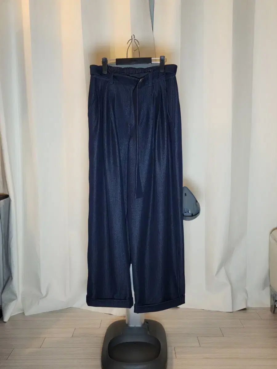  30 SONGZIO ソンジオメンズ デニムライク ベルト付き スラックス スラックス パンツ