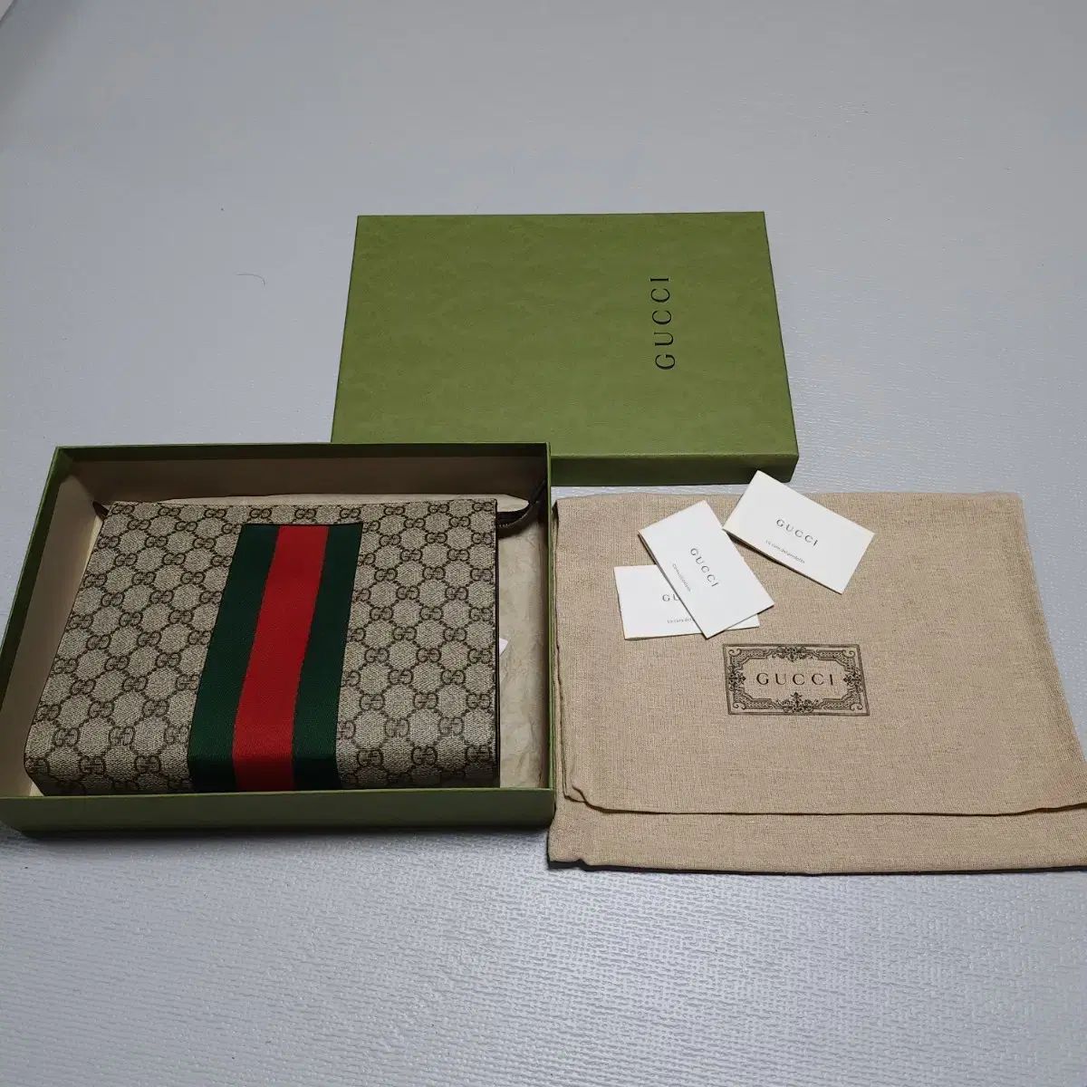 GUCCI(グッチ) Supreme(シュプリーム) ウェブ クラッチ