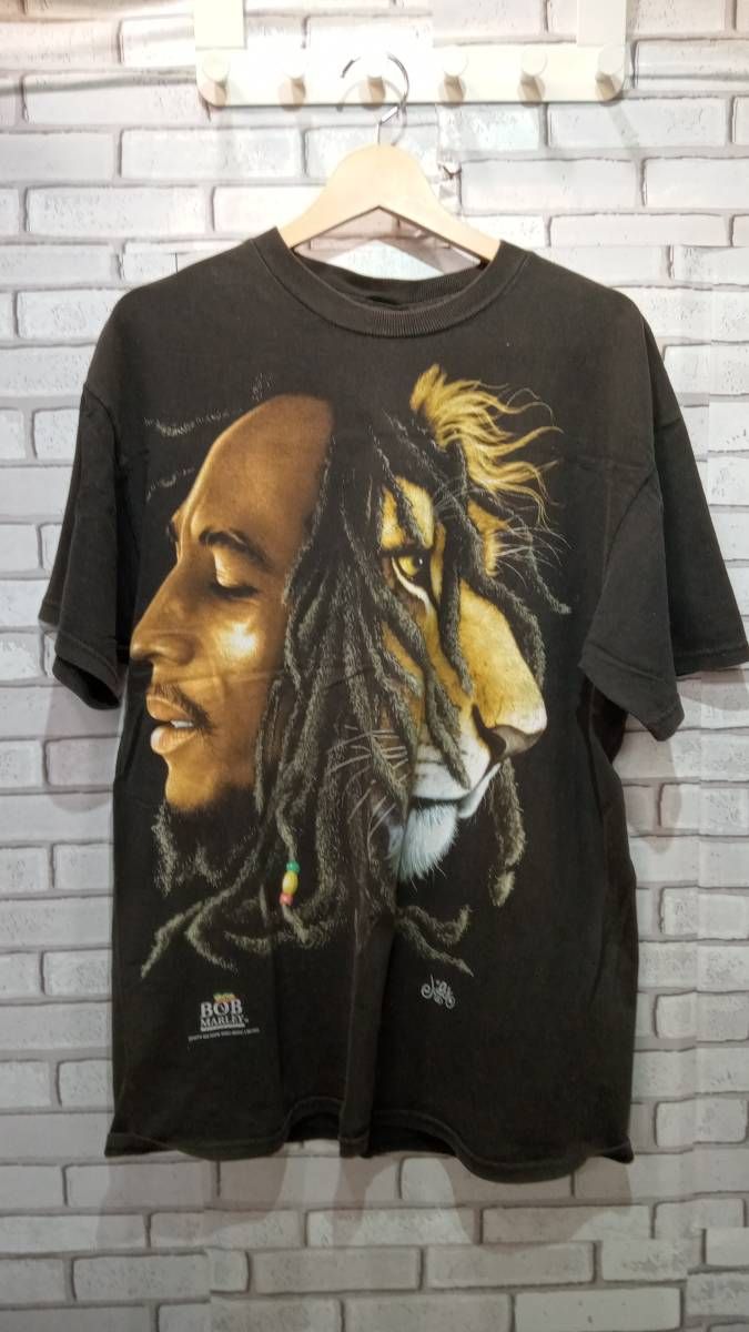 Tシャツ/ロンT ZION 半袖Tシャツ BOB MARLEY ブラック