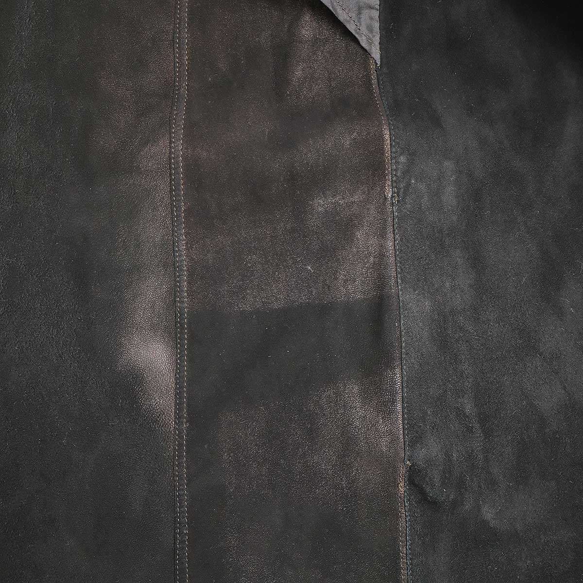 HERMES Doeskin collarless jacket マルジェラ期 HERMES エルメス by Martin Margiela マルジェラ期 Doeskin