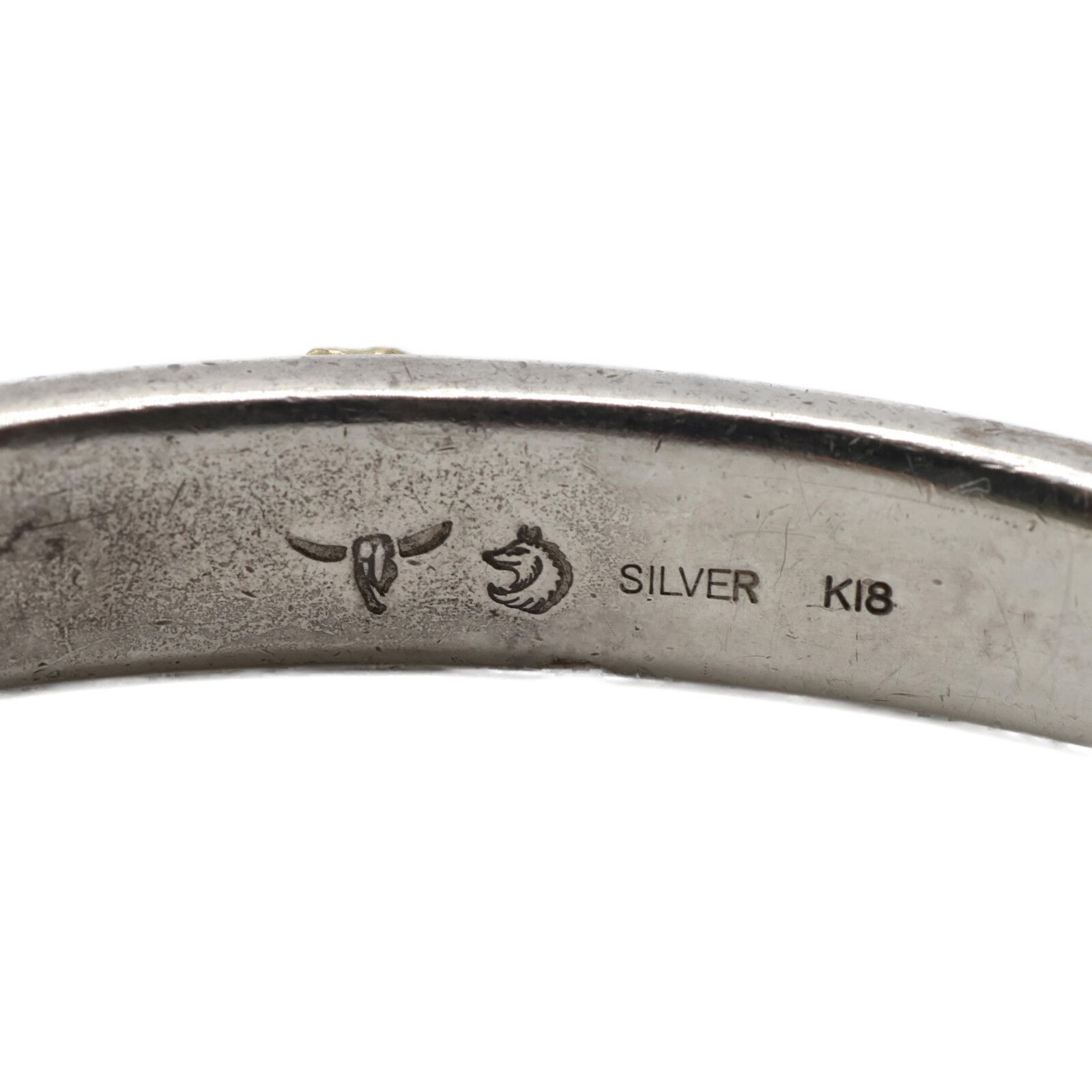 Maison Margiela シルバー バングル 正規 正規品】Maison Margielaロゴ