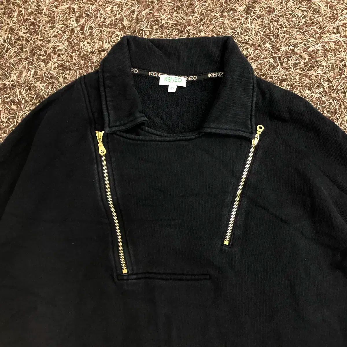  XS KENZO ケンゾー レディース バックロゴ オーバーサイズ ツーウェイ KARA カラ スウェットシャツ トレーナー スウェット トップス