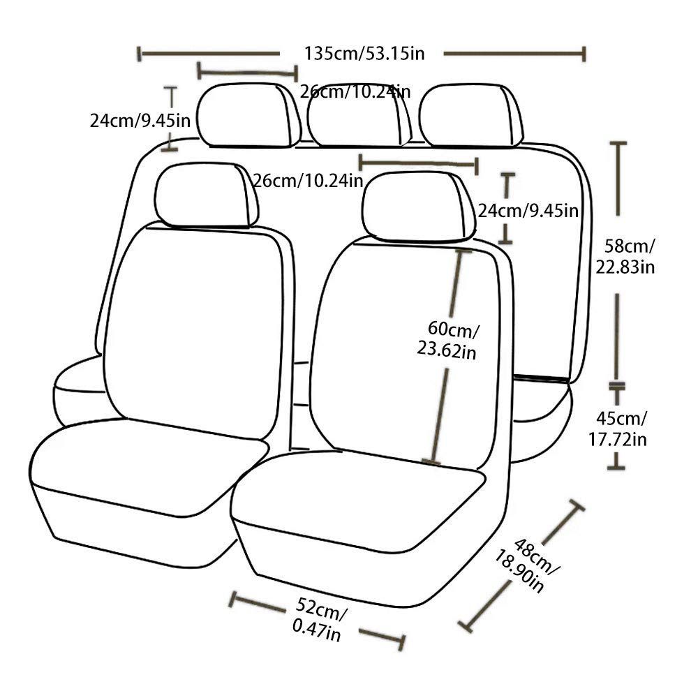 同梱不可】【同梱不可】車のヘッドレストカバー 2枚セット 車内