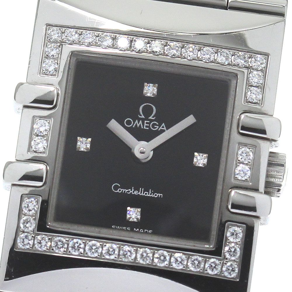 オメガ OMEGA 1528.46 コンステレーション カレ クアドラ ダイヤベゼル クォーツ レディース_824122