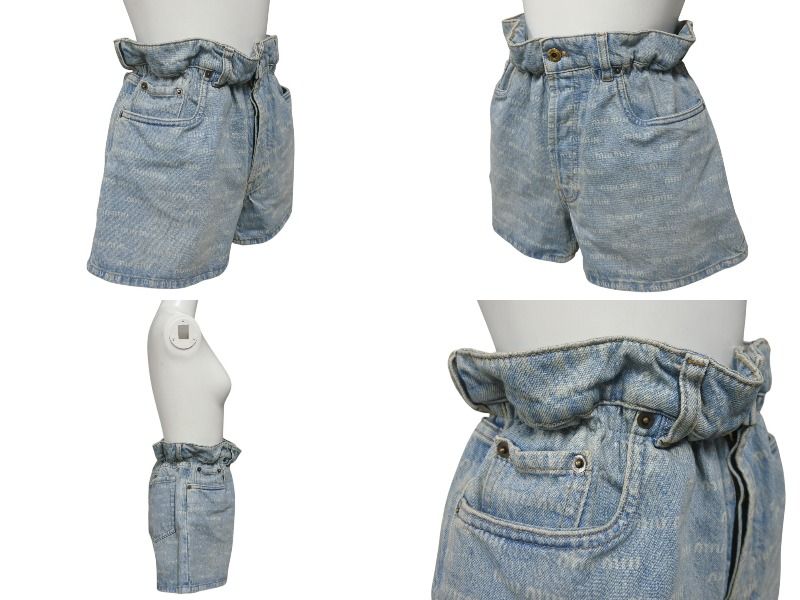 itoさん専用　極美品✨ miumiu ミュウミュウ デニム ショートパンツ ◇直営店◇【MiuMiu】デニム ショートパンツ (MiuMiu/ショート