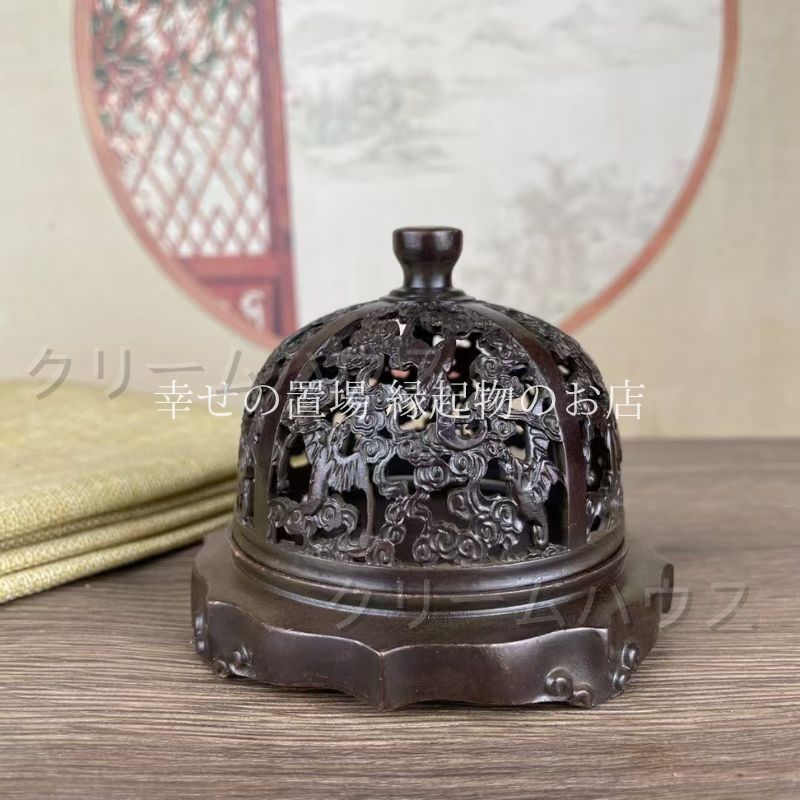 銅  細工  銅香炉  臥仏線香薫香炉  工芸品 美術品 置物 銅 細工 銅香炉 臥仏線香薫香炉 工芸品 美術品 置物