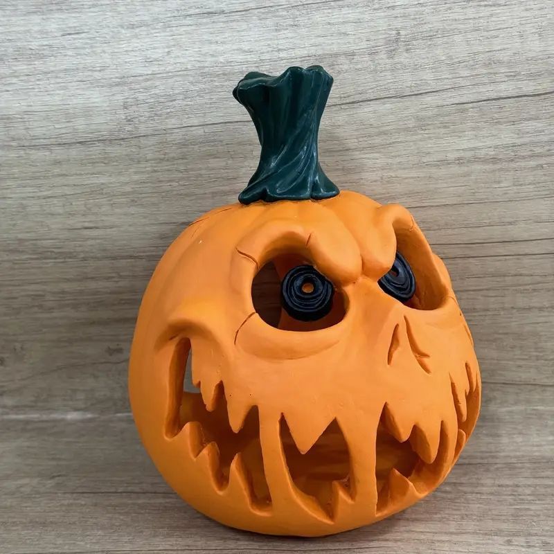 ハロウィーンのパンプキン人形の模型 新品・未使用】 ホラーパンプキンハロウィンフィギュア !-利用
